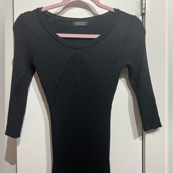 Forcast black knit dress - size 4 - Picture 3 of 9